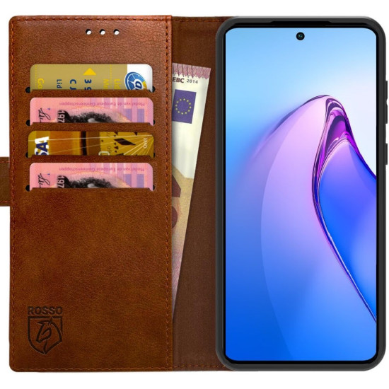 Θήκη Xiaomi Redmi Note 14 Pro 5G / Poco X7 Rosso Element PU Πορτοφόλι - Brown (8719246468544)