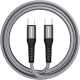 Καλώδιο Type-C Riversong Hercules C6 σε Type-C για Φόρτιση & Μεταφορά Δεδομένων 200cm 100W - Gray (CT51)