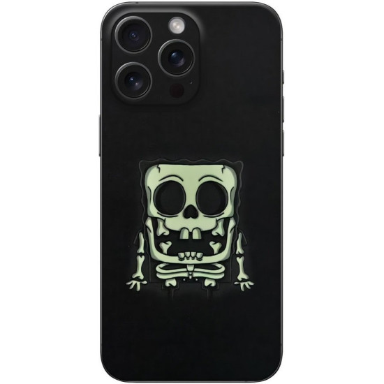Αυτοκόλλητο Skin Προστασίας Πλάτης iPhone 16 Pro Gams Premium Vinyl Skin Back Plate Φωσφορίζον - Luminus Square Sponge (GAMS-VNL-SKIN-LMSS-001-084)