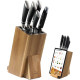 Βάση Μαχαιριών Navaris Knife Block από Ξύλο Ακακίας με Βάση για Smartphone / Tablet έως 10" - Brown (NAV000009YK004C)