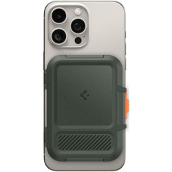 Universal Θήκη Spigen Lock Fit MagFit Card Holder / Wallet MagSafe Πορτοφόλι για Κάρτες - Military Green (AFA08528)