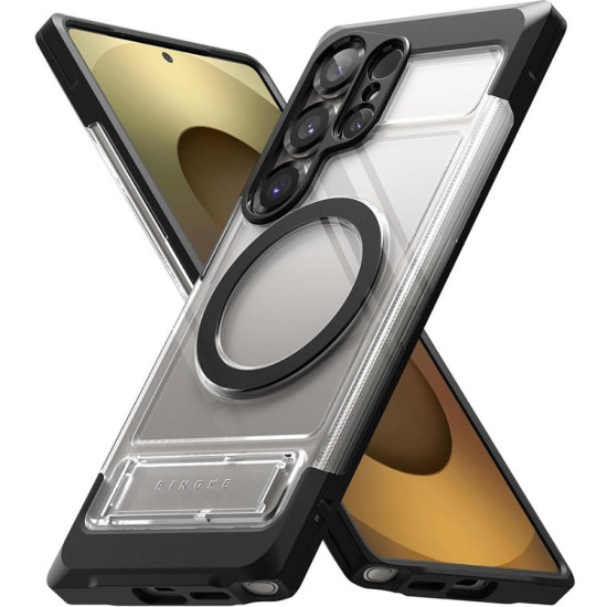 Θήκη Samsung Galaxy S25 Ultra Ringke UX Magnetic Σκληρή με MagSafe & KickStand - Clear (8800293851653)