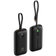 PowerBank Veger K1 με Οθόνη LED & 1 x Θύρα Type-C / 1 x Θύρα USB-A / 1 x Καλώδιο Type-C / 1 x Καλώδιο Lightning 35W 10.000mAh - Black (W1188)