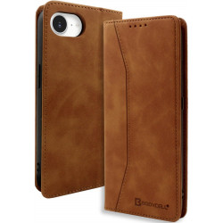 Θήκη iPhone 17e / 16e Bodycell Book Case Πορτοφόλι - Brown (5206015079863)