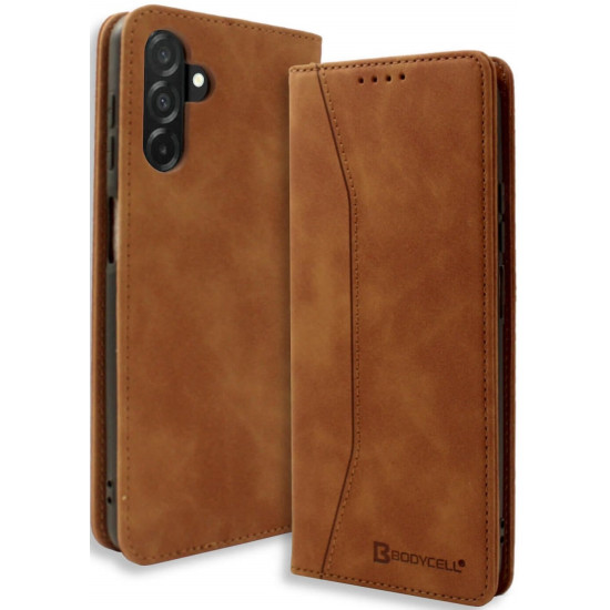Θήκη Samsung Galaxy A26 Bodycell Book Case Πορτοφόλι - Brown (5206015080449)