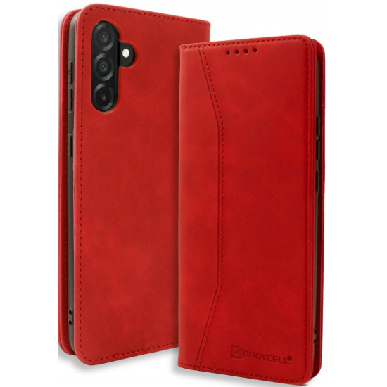 Θήκη Samsung Galaxy A56 Bodycell Book Case Πορτοφόλι - Red (5206015080517)