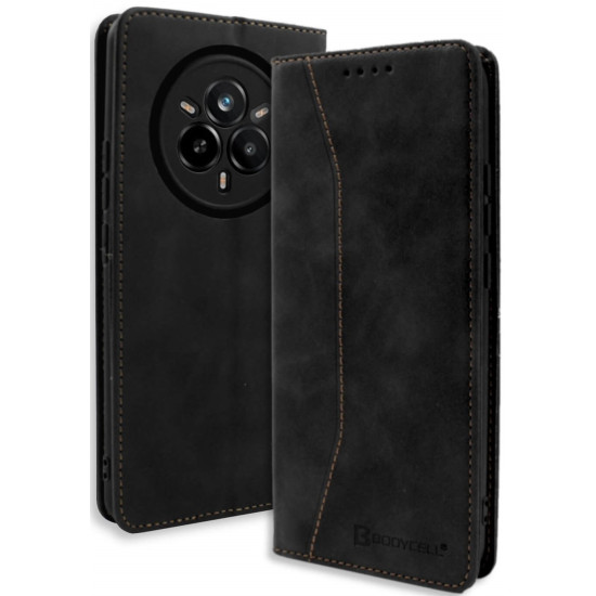 Θήκη Realme 14 Pro Plus Bodycell Book Case Πορτοφόλι - Black (5206015080401)
