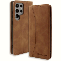 Θήκη Samsung Galaxy S25 Ultra Bodycell Book Case Πορτοφόλι - Brown (5206015080593)