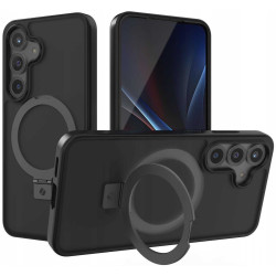 Θήκη Samsung Galaxy S25 Spacecase Ring Pro Mag Σκληρή με MagSafe & KickStand - Black (5905719114084)