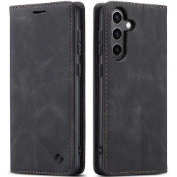 Θήκη Samsung Galaxy S25 Plus Spacecase Wallet Πορτοφόλι - Black (5905719114640)