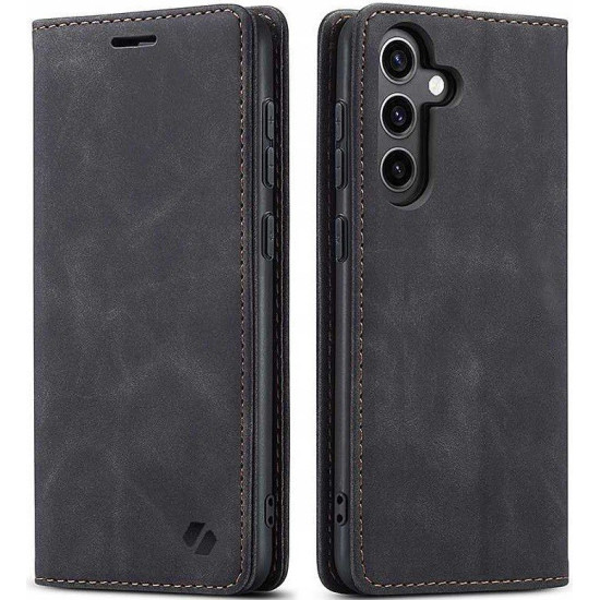 Θήκη Samsung Galaxy S25 Plus Spacecase Wallet Πορτοφόλι - Black (5905719114640)