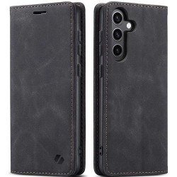 Θήκη Samsung Galaxy S25 Spacecase Wallet Πορτοφόλι - Black (5905719114602)