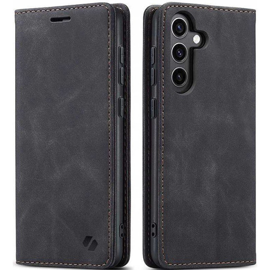 Θήκη Samsung Galaxy S25 Spacecase Wallet Πορτοφόλι - Black (5905719114602)