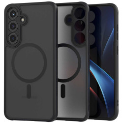 Θήκη Samsung Galaxy S25 Plus Spacecase Hybrid MagSafe Σκληρή Ημιδιάφανη με MagSafe - Black (5905719114732)