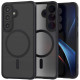 Θήκη Samsung Galaxy S25 Spacecase Hybrid MagSafe Σκληρή Ημιδιάφανη με MagSafe - Black (5905719114725)