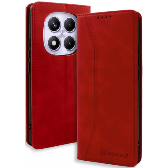 Θήκη Xiaomi Redmi Note 14 Pro 4G Bodycell Book Case Πορτοφόλι - Red (5206015080692)