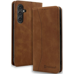 Θήκη Samsung Galaxy S25 Plus Bodycell Book Case Πορτοφόλι - Brown (5206015080562)