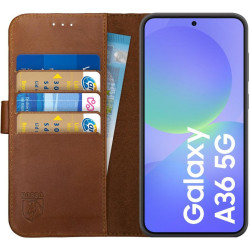 Θήκη Samsung Galaxy A36 Rosso Deluxe Δερμάτινο Πορτοφόλι - Brown (8719246468667)