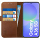 Θήκη Samsung Galaxy A36 Rosso Deluxe Δερμάτινο Πορτοφόλι - Brown (8719246468667)
