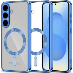 Θήκη Samsung Galaxy S25 Tech-Protect MagFlex Διάφανη Σιλικόνης με MagSafe - Marine Blue (5906302362585)