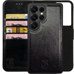 Θήκη Samsung Galaxy S25 Ultra Rosso Element 2 in 1 PU Πορτοφόλι - Black (8719246463327)