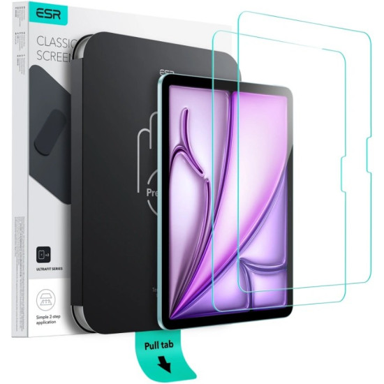 Tempered Glass iPad Air 13" 2025 / 2024 ESR UltraFit Classic Αντιχαρακτικό Γυαλί Προστασίας Οθόνης 2 Τεμάχια - Clear (4894240267738)