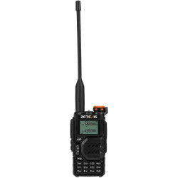 Πομποδέκτης Retevis RA79 VHF/UHF Ασύρματος Επαναφορτιζόμενος με Φακό & Μπαταρία 1.400mAh 5W Aviation Band EU Ver - Black (A9267B)