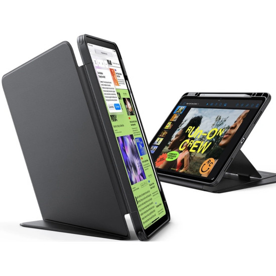 Θήκη iPad Air 13" 2026 / 2024 ESR Flip Hybrid Case με Υποδοχή για Apple Pencil - Black (4894240267219)