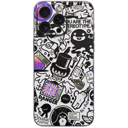 Αυτοκόλλητο Skin Προστασίας Πλάτης iPhone 16 Pro Gams Premium Vinyl Skin Back Plate - 3D TV Sticker (GAMS-VNL-SKIN-3DTS-001-084)