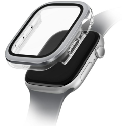 Θήκη Apple Watch 11 / 10 42mm Uniq Voute με Tempered Glass - Silver (UNIQ-42MM-VOUSIL)