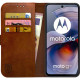 Θήκη Motorola Moto G55 Rosso Element PU Πορτοφόλι - Brown (8719246465833)