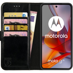 Θήκη Motorola Moto G75 Rosso Element PU Πορτοφόλι - Black (8719246468612)