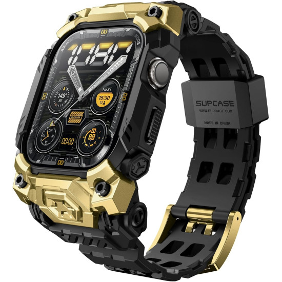 Θήκη Apple Watch 11 / 10 46mm Supcase Unicorn Beetle Ore Wristband Case Ανθεκτική Unibody - Gold (843439155732)