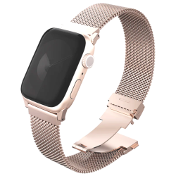 Λουράκι Apple Watch Ultra/SE/11/10/9/8/7/6/5/4 (49/46/45/44mm) Uniq Dante Pro από Ανοξείδωτο Ατσάλι - Metallic Rose (UNIQ-49MM-DANPMRSE)