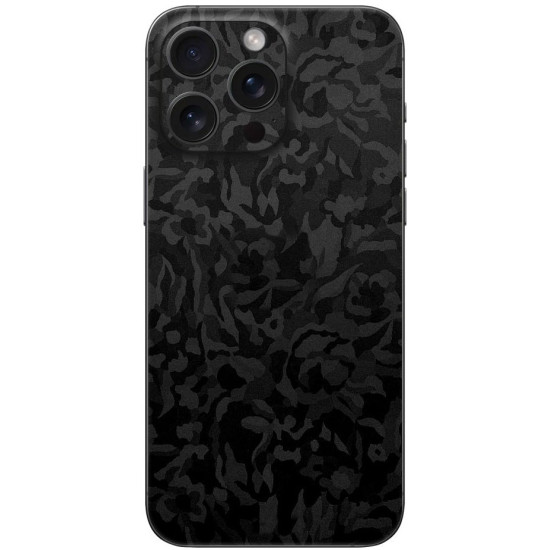 Αυτοκόλλητο Skin Προστασίας Πλάτης iPhone 16 Gams Premium Vinyl Skin Back Plate - Camo Black (GAMS-VNL-SKIN-CB-001-086)