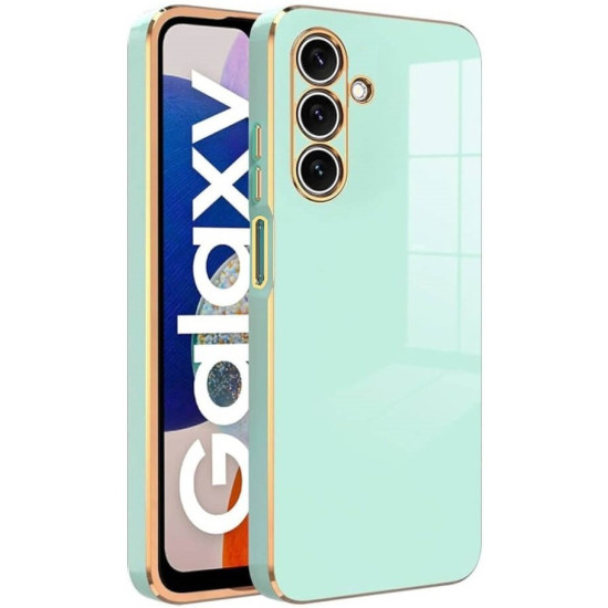 Θήκη Samsung Galaxy A16 Bodycell Gold Plated Σιλικόνης - Mint Green (5206015081347)