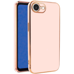 Θήκη iPhone 17e / 16e Bodycell Gold Plated Σιλικόνης - Pink (5206015081231)