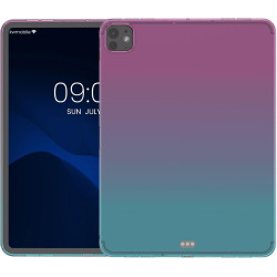 Θήκη iPad Pro 13" 2024 KW TPU Silicone Case Ημιδιάφανη Σιλικόνης - Bicolor / Dark Pink / Blue / Transparent (KWM000023TV001C)