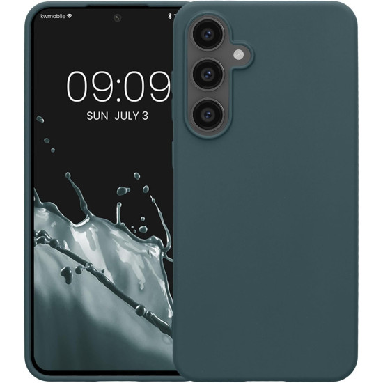Θήκη Samsung Galaxy S24 FE KWmobile TPU Silicone Case Σιλικόνης - Dark Slate (KWM000021WC005C)