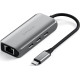 Αντάπτορας Satechi 4-In-1 USB-C Hub Type-C (male) σε 3 x Type-C 3.2 10 Gbps / 1 x Ethernet 2.5Gb - Space Gray (ST-H3C25EM)