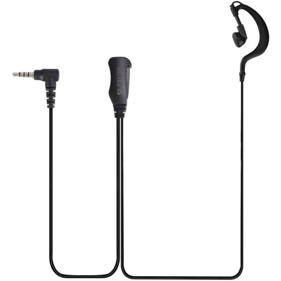 Μικρόφωνο Ακουστικό Retevis EEY002 G-Hook Earpiece Μονό με Βύσμα 3.5mm Jack για τον Πομποδέκτη B63S - Black (C9239A)