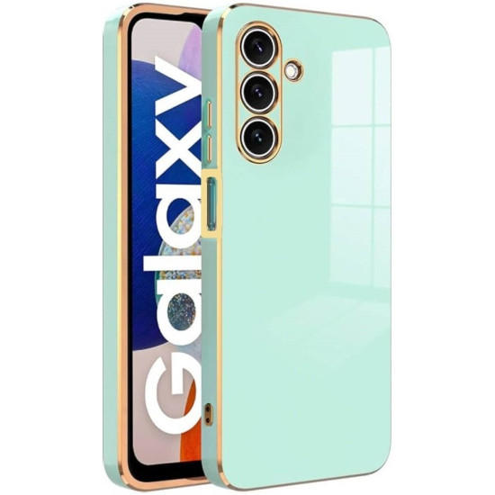 Θήκη Samsung Galaxy A26 Bodycell Gold Plated Σιλικόνης - Mint Green (5206015081385)