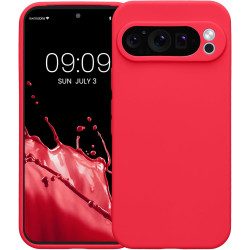 Θήκη Google Pixel 9 Pro KWmobile TPU Case with Camera Lens Protector Σιλικόνης με Πλαίσιο Κάμερας - Neon Pink (KWM000020PH006C)