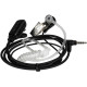 Μικρόφωνο Ακουστικό Retevis EAY001 G-Hook Earpiece Μονό με Κρυφό Βύσμα 3.5mm Jack για τον Πομποδέκτη B63S - Transparent (C9250A)