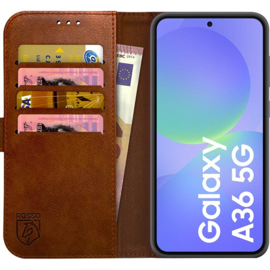 Θήκη Samsung Galaxy A36 Rosso Element PU Πορτοφόλι - Brown (8719246468445)