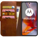 Θήκη Motorola Moto G75 Rosso Element PU Πορτοφόλι - Brown (8719246468629)