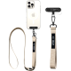 Λουράκι Χειρός & Λαιμού Tech-Protect C6S Rope Crossbody Αποσπώμενο για Θήκες Κινητών / Smartphones - Cosmic Latte (5906302370993)