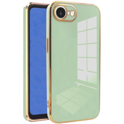 Θήκη iPhone 17e / 16e Bodycell Gold Plated Σιλικόνης - Mint Green (5206015081224)