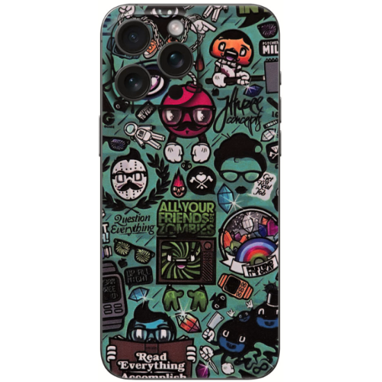 Αυτοκόλλητο Skin Προστασίας Πλάτης iPhone 16 Gams Premium Vinyl Skin Back Plate - 3D BloodVector (GAMS-VNL-SKIN-BV-001-086)