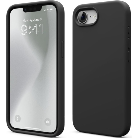 Θήκη iPhone 17e / 16e Elago Silicone Case Premium Σιλικόνης - Black (ESE4SC-BK)